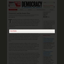 Gara LaMarche for Democracy Journal: Democracy and the Donor Class
