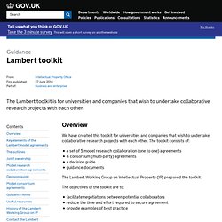 Lambert Toolkit for Collaborative Research