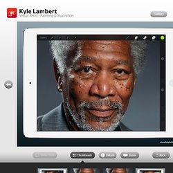 Kyle Lambert - Morgan Freeman - iPad Air Finger Painting