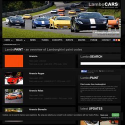 LamboPAINT - Lamborghini paint codes at LamboCARS.com
