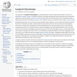 Lamport timestamps - Wikipedia