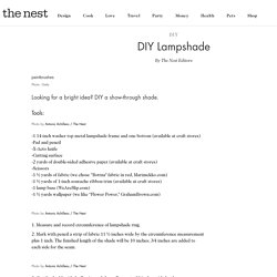 DIY Lampshade - Painting & DIY - Decor Tricks