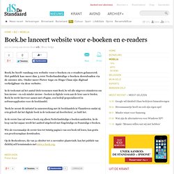 De Standaard Online - Boek.be lanceert website voor e-boeken en e-readers