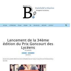 Lancement de la 34ème édition du Prix Goncourt des Lycéens - Partageons nos lectures ! Quoi de plus glamour que la lecture...