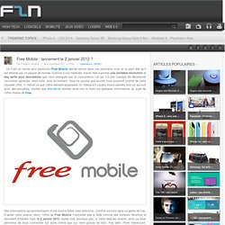 Free Mobile : lancement le 2 janvier 2012 ?