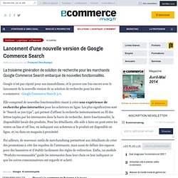 art. nouvelle version de Google Commerce Search