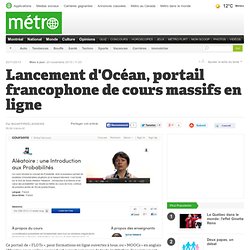 Lancement d'Océan, portail francophone de cours massifs en ligne