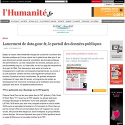 Lancement de data.gouv.fr, le portail des données publiques