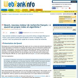 Lancement de Qwant, nouveau moteur de recherche français