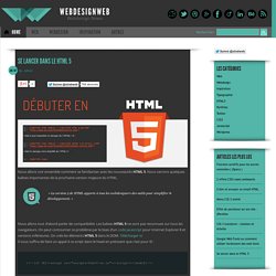 Se lancer dans le HTML 5