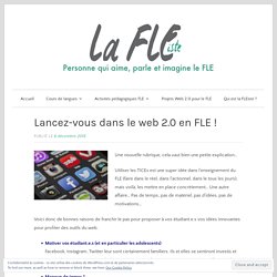 Lancez-vous dans le web 2.0 en FLE !