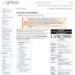 Lancôme (cosmétique)