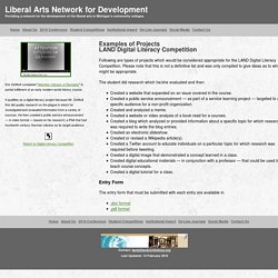 LAND: Digital Literacy/Examples