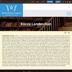 Landesman, Rocco