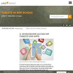 Tablets in der Schule - Mit Apps unterrichten - Landesmedienzentrum Baden-Württemberg