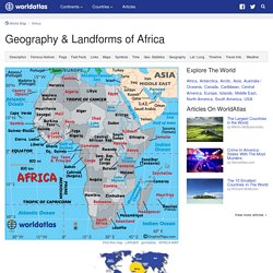 African Landforms – Landforms in Africa, Rivers of Africa, Mountain Ranges in Africa