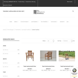 DHM Stühle aus Teakholz - Teakholz Stühle online kaufen Landhausmöbel, Teakmöbel und Industrial Möbel