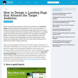 How to Design a Landing Page that Attracts the Target Audience