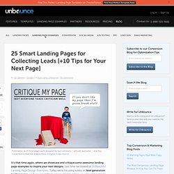 25 Smart Landing Pages for Collecting Leads [+10 Tips for Your Next Page