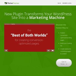 Thrive Landing Pages - Conversion Lift for WordPress