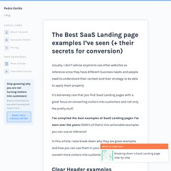 The Best SaaS Landing page examples I’ve seen (+ their secrets for conversion)