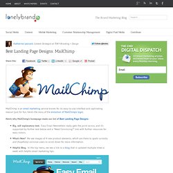 Best Landing Page Designs: MailChimp