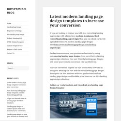 landing page design for digital marketing leads & sales 2015