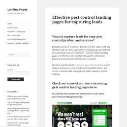 Landing page design blog