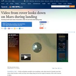Rover video looks down on Mars during landing - Technology & science - Space