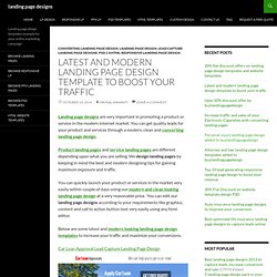 modern landing page design templates to boost your leads & sales