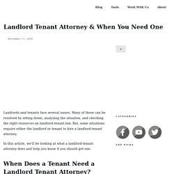 Landlord Tenant Attorney & When You Need One - 20xmultiple