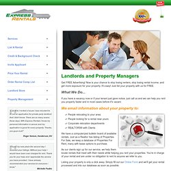 Landlord Services - Express Rentals