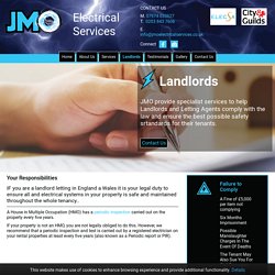 Landlords - Electrical Safety - JMO Electrical