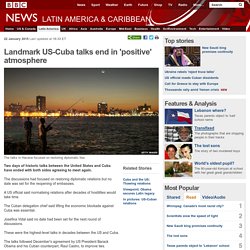 Landmark US-Cuba talks end in 'positive' atmosphere