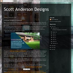 Scott Anderson Designs: Landscape Designers In Oceanside