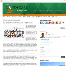 The Landscape: My Top 25 Free Math Resources for Education