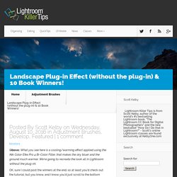 Landscape Plug-in Effect (without the plug-in) & 10 Book Winners!