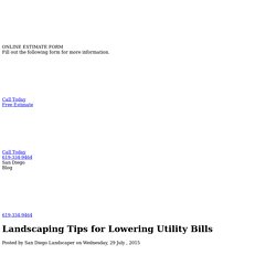 Landscaping Tips for Lowering Utility Bills