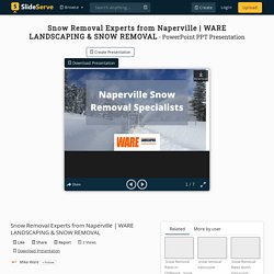 SNOW REMOVAL SERVICES