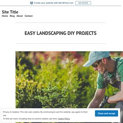 EASY LANDSCAPING DIY PROJECTS