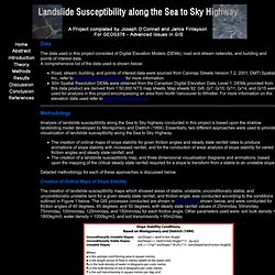 Landslide Susceptibility along the Sea to Sky Highway - Methods