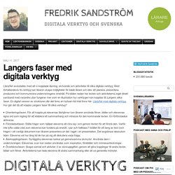 Langers faser med digitala verktyg