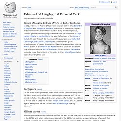 Edmund of Langley, 1st Duke of York