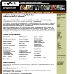 LangMedia: Resources for World Languages - Five College Center for the Study of World Languages