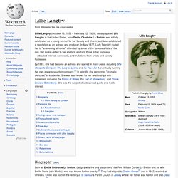 Lillie Langtry