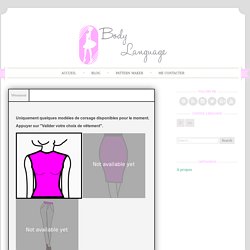 Body Language; application web gratuite pour la création de patrons de couture