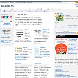 Language Arts Pages