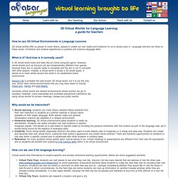 3D Virtual Worlds for Language Learning – a guide for teachers - AvatarLanguages.com