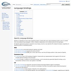 Programming Language Bindings