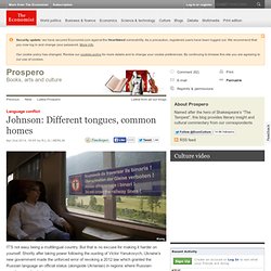Language conflict: Johnson: Different tongues, common homes